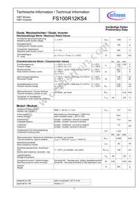 FS100R12KS4BOSA1 Datasheet Page 2