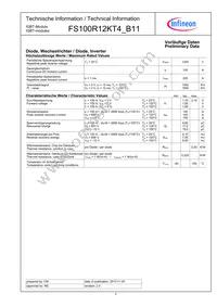 FS100R12KT4B11BOSA1 Datasheet Page 2