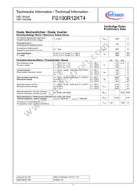 FS100R12KT4BOSA1 Datasheet Page 2