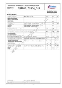 FS100R17N3E4B11BOSA1 Datasheet Page 4