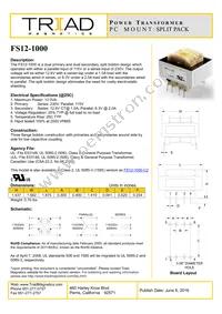 FS12-1000-B Datasheet Cover