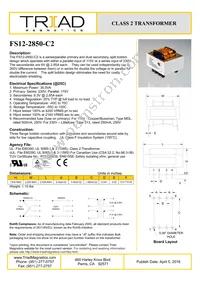 FS12-2850-C2 Datasheet Cover