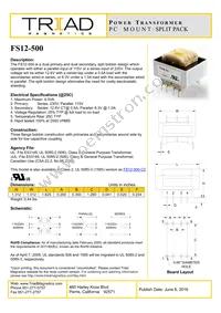 FS12-500 Datasheet Cover