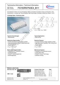 FS150R07N3E4B11BOSA1 Datasheet Cover