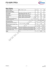 FS150R17PE4BOSA1 Datasheet Page 4