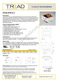 FS16-070-C2 Datasheet Cover