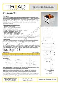 FS16-400-C2 Datasheet Cover