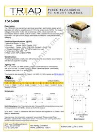 FS16-800 Datasheet Cover