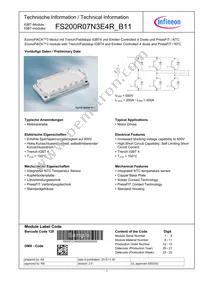 FS200R07N3E4RB11BOSA1 Datasheet Cover