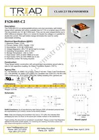 FS28-085-C2 Datasheet Cover