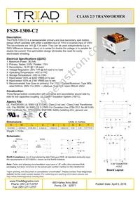 FS28-1300-C2 Datasheet Cover