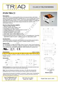 FS28-700-C2 Datasheet Cover