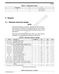 FS32R274KBK2VMM Datasheet Page 11