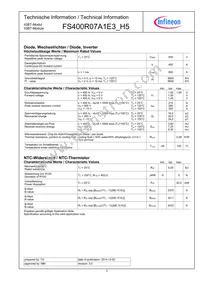 FS400R07A1E3H5BPSA1 Datasheet Page 3