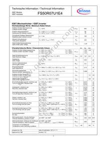 FS50R07U1E4BPSA1 Datasheet Page 2