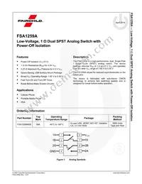 FSA1259AK8X Datasheet Page 2