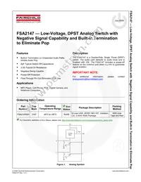 FSA2147K8X Datasheet Page 2