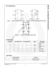 FSA2156P6 Datasheet Page 3