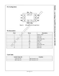 FSA2259UMX Datasheet Page 3