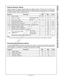 FSA2259UMX Datasheet Page 4