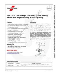 FSA2270TUMX Datasheet Page 2