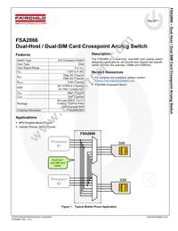 FSA2866UMX Datasheet Page 2