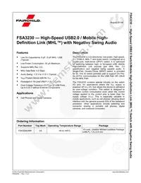 FSA3230UMX Datasheet Page 2