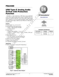 FSA4480UCX Datasheet Cover