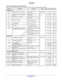 FSA4480UCX Datasheet Page 9