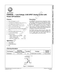 FSA839UCX Datasheet Cover