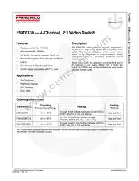 FSAV330MTCX Datasheet Page 2