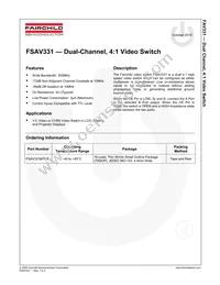 FSAV331MTC Datasheet Page 2