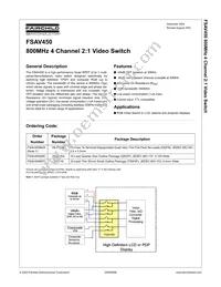 FSAV450MTC Datasheet Cover