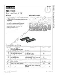 FSB50325S Datasheet Cover