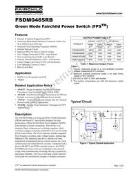 FSDM0465RBWDTU Datasheet Page 2