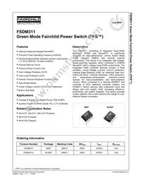 FSDM311 Datasheet Cover