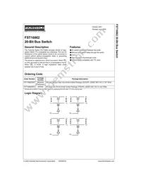 FST16862MTD Datasheet Cover