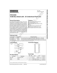 FSTU3384WM Datasheet Cover