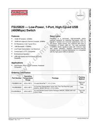 FSUSB20L10X Datasheet Page 2