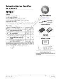 FSV540 Datasheet Cover