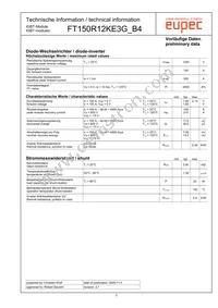 FT150R12KE3G_B4 Datasheet Page 2