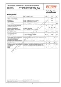 FT150R12KE3G_B4 Datasheet Page 3