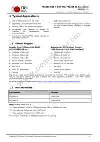 FT220XQ-R Datasheet Page 2