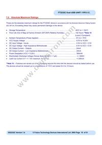 FT2232C-REEL Datasheet Page 16