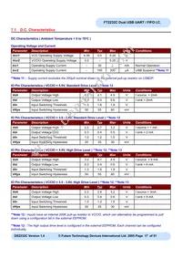 FT2232C-REEL Datasheet Page 17