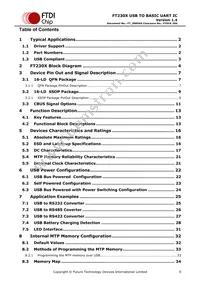FT230XQ-T Datasheet Page 5