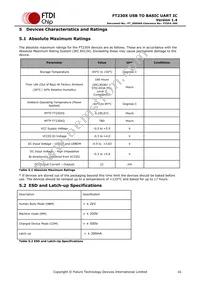 FT230XQ-T Datasheet Page 16