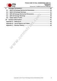 FT231XQ-R Datasheet Page 6
