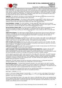 FT231XQ-R Datasheet Page 14