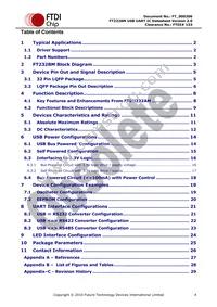 FT232BM-REEL Datasheet Page 4